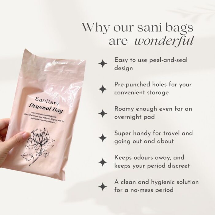 Sanitary Disposal Bag Peel-N-Seal